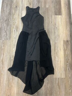 NWOT LIPSY Black High-Low Evening Dress